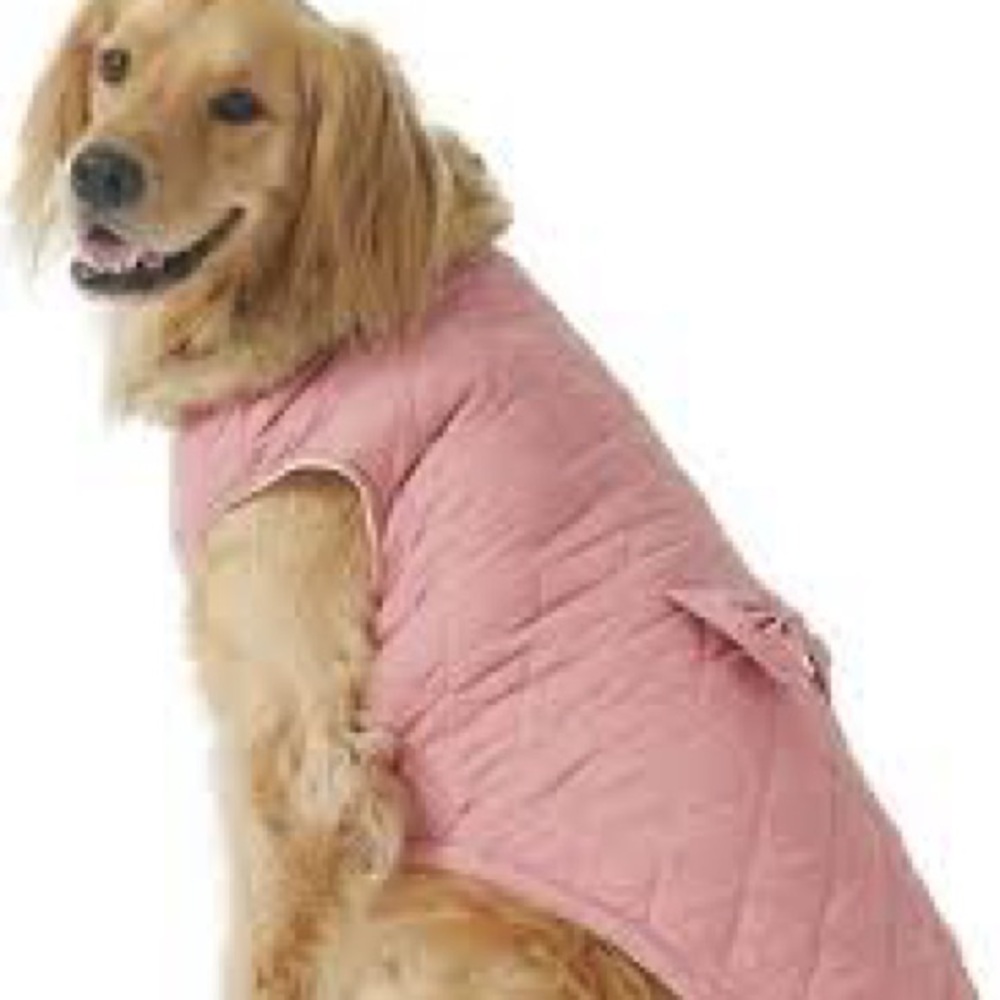 NWT Frisco Pink Mediumweight Aspen Insulated Quilted Dog Jacket with Bow XXL - Picture 4 of 5